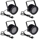TMS&reg; 4pcs 86 RGB LED Stage Light Par Dmx-512 Lighting Laser Projector Party Club Dj