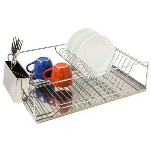 New - Dish Rack Chrome Stainless Steel Tray Case Pack 6 by DDI
