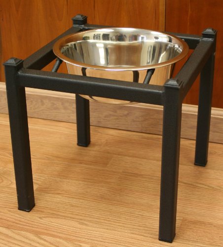 Elevated dog bowls single 2 qt stainless steel dog bowl is 12 inches high