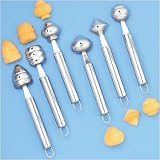 Vegetable Fruit Carving Tool Set, 6 pc by Chef Harvey