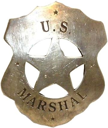 Deluxe U.S. Marshal Badge Replica- Cut out Star on Shield
