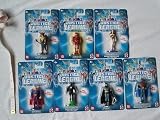 Justice League Set Of 7 Small Metal Figures - Green Lantern - Batman - Superman - Wonder Woman - HawkGirl - Martain Manhunter - The Fash BY Mattel in 2004 - Figures are about 2.75" inches - The packets are not in mint conditionIMAGE