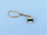 Brass Green Ship Oil Lamp Key Chain 4