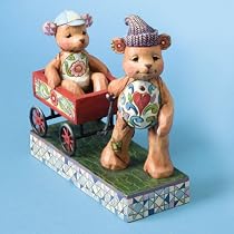 Jim Shore Pull Me Now and I'll Pull You Later Bears and Wagon Figurine"