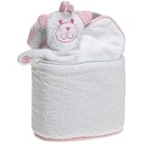 Trend Lab Oval Bath Bag in Pink Trim, Plus Hooded... by Trend Lab