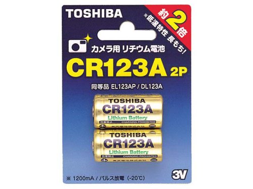 TOSHIBA CR123AG 2P カメラ用リチウムパック電池