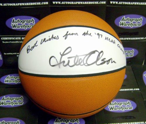 Cover image : Lute Olson Autographed Basketball 1997 NCAA Champions University of Arizona coach (All have slight smudging)