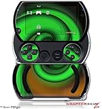 PSPgo Skin and Screen Protector Kit - Alecias Swirl 01 Green fits Sony PSP  ....