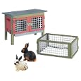 Schleich Rabbit Hutch with Rabbits