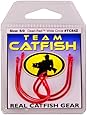 Team Catfish TC84Z5/0 Double Action Dead Finish Hook, Red