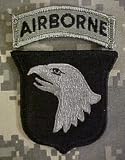 101st Airborne Division ACU Patch with Airborne Tab