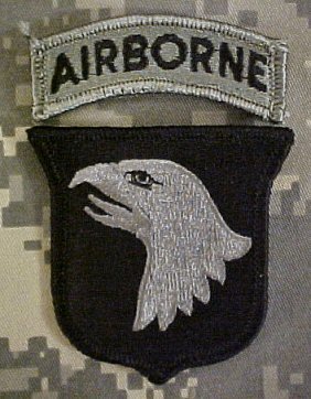 101st Airborne Division ACU Patch with Airborne Tab