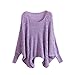 JiTM Women's Loose Fit Bat Sleeve Cover-Ups Sweaters