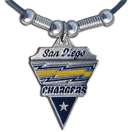 NFL San Diego Chargers Leather Cord Necklace