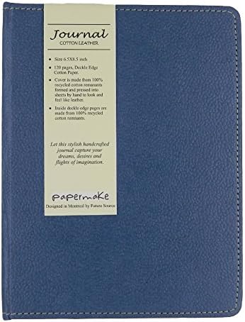Papermake Revival Series of Cotton Leather Journal Orion Blue