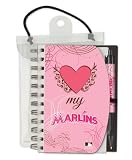 National Design Women's Miami Marlins Deluxe Hardcover 4 x 6-Inches Notebook and Grip Pen Set (12283-NER)