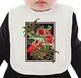 Floral Nature ネクタイを有する有機ビブ Medium
