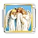 Three Angels Religious Italian Charms Bracelet Link
