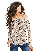 Star made with Swarovski Elements Blusa (Beige)