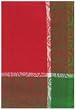 100% Cotton Jacquard Christmas Green and Red Twirl Dishtowel 18" X 28" Set / 6