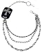 Heavy Triple Strand Skulls Cross Wallet Jeans Chain