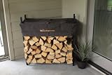 The Woodhaven 3 Foot Brown Firewood Log Rack with Cover