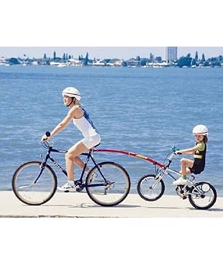 Trail-gator bicycle tow bar