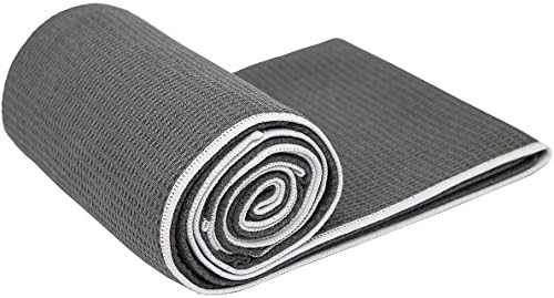 #1 Rated Hot Yoga Towel - Shandali Stickyfiber Yoga Towel - Mat-Sized, Microfiber, Super Absorbent, Anti-slip, Injury Free, 24" x 72" - Best Bikram Yoga Towel - Exercise, Fitness, Pilates, and Yoga Gear; Lifetime Guarantee