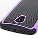 MOTO G Case, MOTO G (2ND GEN.) CASE, E LV Moto G Case Cover - Dual Layer Hybrid Armor Defender Protective Case Cover for Motorola Moto G (2014) with 1 Stylus and 1 Screen Protector - PURPLE