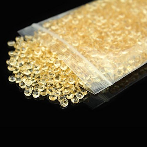 Bit Fly 2000pcs 6mm 1CT Wedding Decoration Acrylic Crystals Diamond Table Confetti Party Supplies 21+Colors for you to choose (Champagne)