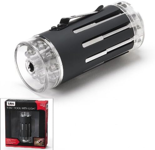 Totes 9-in 1 Tool with Light Black