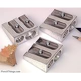 KUM 2-hole Pencil Sharpener Magnesium Alloy Wedge Profile