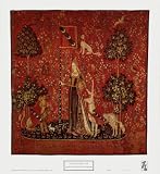 Le Toucher: Touch, c.1500, Tapestry:The Lady and the Unicorn,16 in. x 17.5 in.
