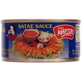 6 Can Satay Thai Peanut Sauce Maesri