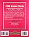 1000 Instant Words: The Most Common Words for Teaching Reading, Writing and Spelling
