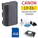 Original Canon Lp-e6 Lpe6 Rechargeable Lithium-ion Battery Pack (7.2v, 1800 ....