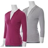 Banana Republic V-neck Emipre Waist Stretch Knit Top