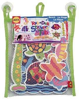 Childrens Toyshop  Toys : Cuckoo Alex Rub a Dub Beach Stickers for the Tub bath toy