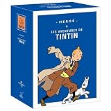 Aventures Tintin DVD Vols 1-5 : Objectif Lune - On A Marche sur Lune -  Pays Or Noir - Vo 714 - Ile Noire - Sceptre Ottokar - 7 Boules Crystal - Prisonnier Soleil - Etoile Mysterieuse - Oreille Cassee