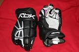 RBK 6K Senior 15 Hockey Gloves, Black with Gray