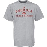 Adidas Georgia Bulldogs Ash Track & Field Practice T-shirt