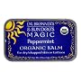 Dr. Bronner's & Sun Dog's Magic Organic Balm for Dry/Chapped Skin or Tattoos, Peppermint, 0.5-Ounce Tins (Pack of 3)