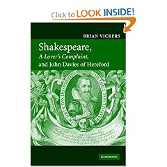 Shakespeare, 'A Lover's Complaint', and John Davies of Hereford