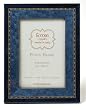 Italian Marquetry Picture Frame - Two Tone Blue