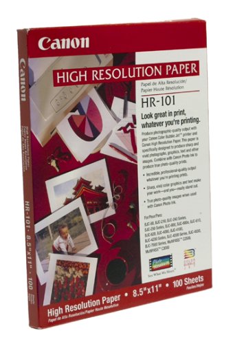 Office Product: Canon HR 101 High Resolution Paper for Bubble Jet Printers  1033A011, 100 Sheets 
