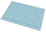 Cats Rule Perfect Litter Mat  Blue provencal