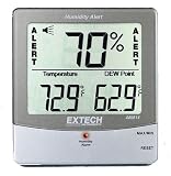 Extech 445814 Stationary Hygro Thermometer Psychrometer with Audible Humidity Alert