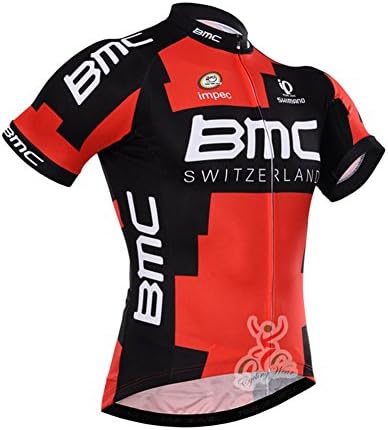 LingDing Mens 2015 BMC Racing Switzerland Pro MTB Road Breathable Cycling Short Sleeve Jersey 2X-Large