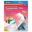 Inkjet Printer Transparency Film, Clear, 50/Box