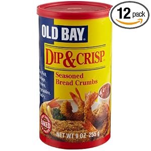 Old Bay Dip and Crisp Seasoned Bread Crumbs, 9-Ounce Canisters (Pack of 12) by Old Bay